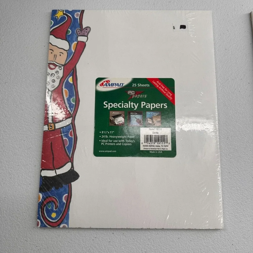 Vintage Holiday Specialty Letterhead Papers Laser Inkjet Printer Retro Christmas